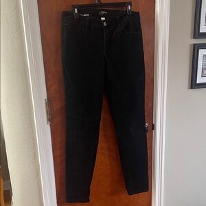 Ann Taylor Loft black corduroy. Size 8.